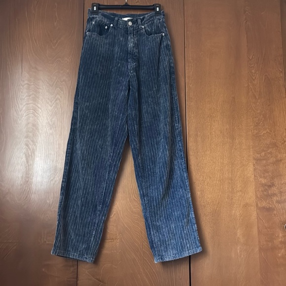 BDG Hi-Rise Baggy Blue Corduroy Pants Urban Outfitters Sz 28 - Picture 3 of 9